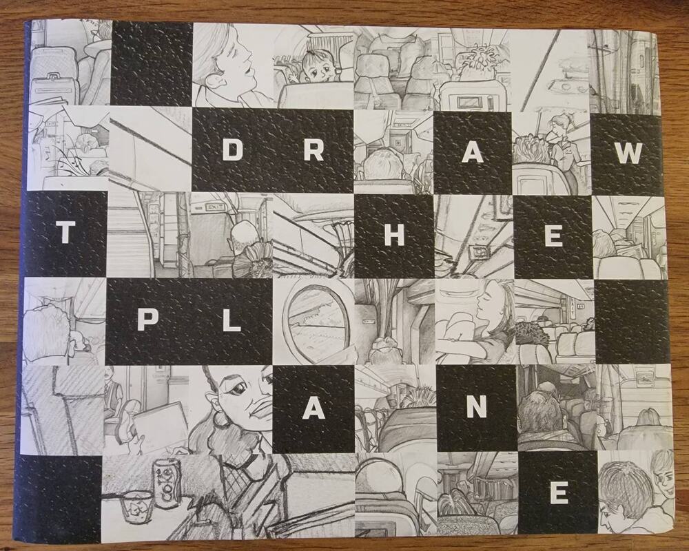 Draw The Plane by Joseph Mayernik 2017 Art Book with Postcard Bookmark